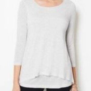 J. JILL Pure Jill Size X-Large Supersoft 3/4 Sleeve Elliptical Tee Modal Rayon